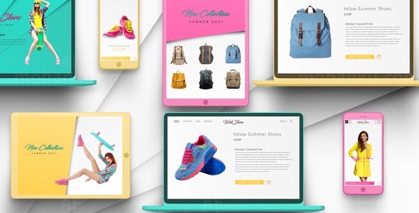 商店促销展示AE模板