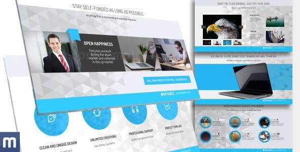 商务风格视频展示AE模板