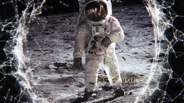 抽象网格视频幻灯片AE模板