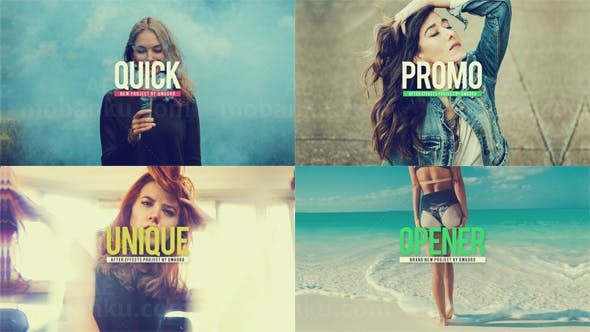 简洁动感片头AE模板