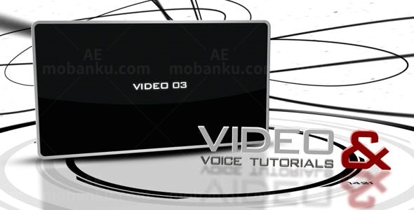 三维空间抽象线条效果切换展示AE模板