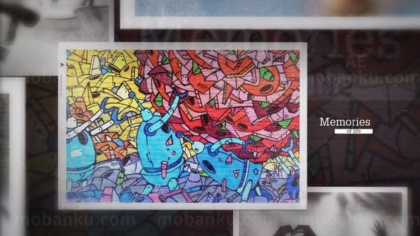 动感照片相册展示AE模板