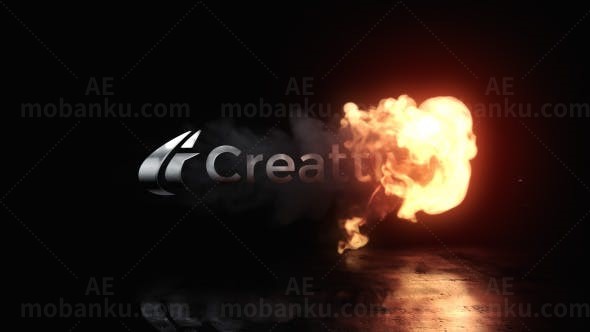 火焰动画标志AE模板