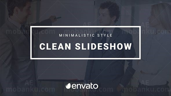 简洁商务视频展示AE模板