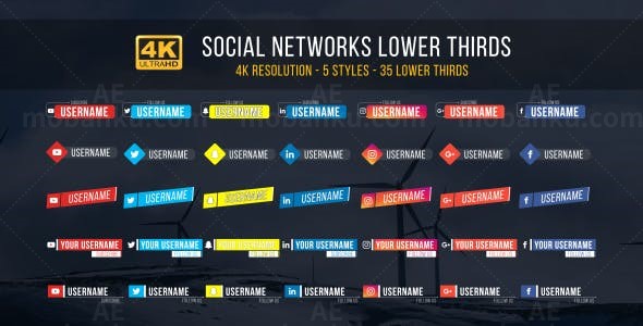 字幕条动画AE模板