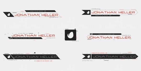 现代科技风格字幕动画AE模板