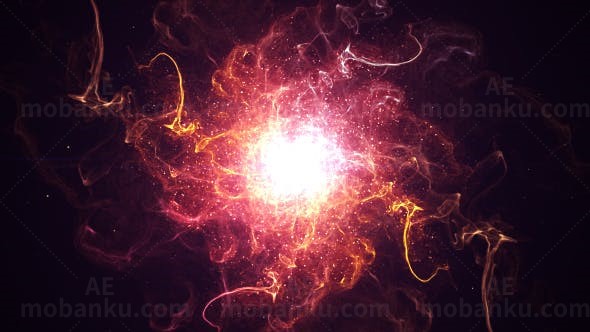 粒子星空标志展示AE模板