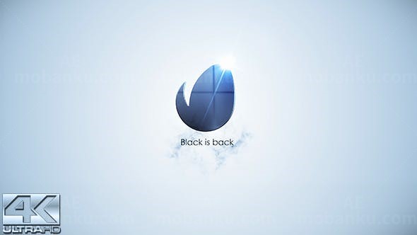 简短光亮粒子标志展示AE模板