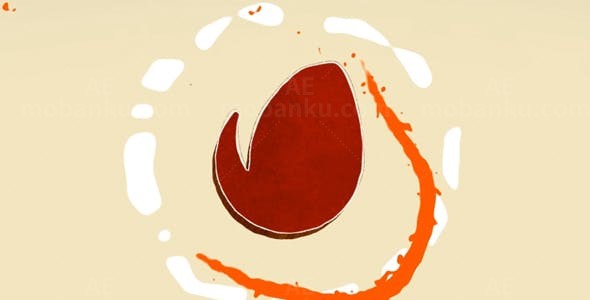 卡通标志展示AE模板