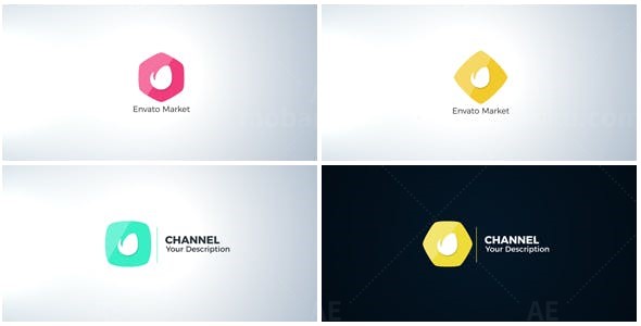 简洁标志展示AE模板