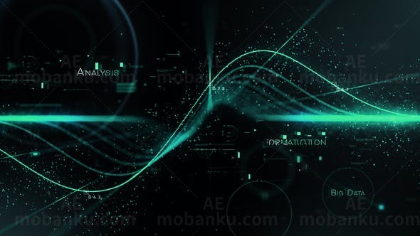 抽象科幻片头AE模板