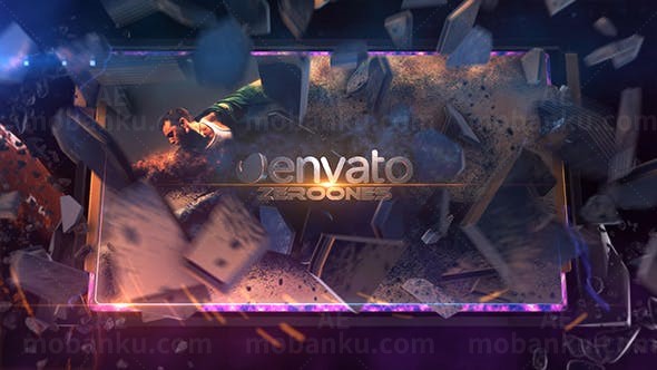 E3D星空爆炸视频展示AE模板