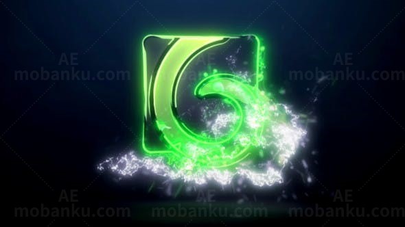 能量标志展示AE模板