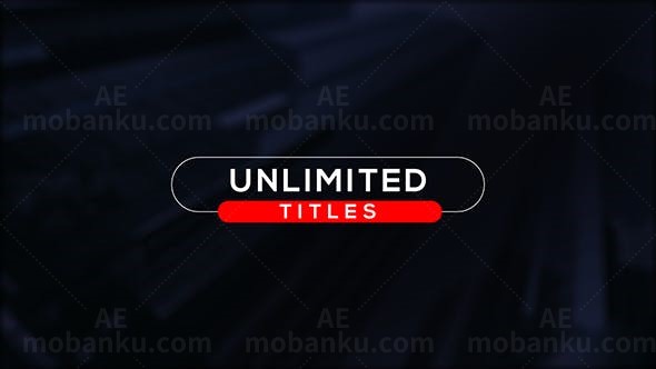 迷你文字标题展示AE模板