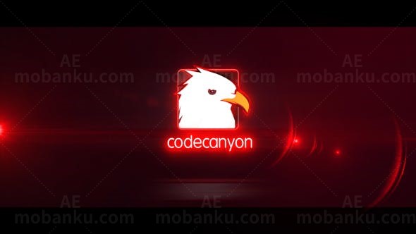 快速光效粒子标志展示AE模板