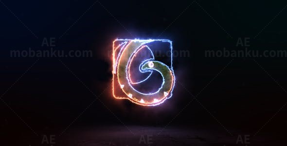 能量标志展示AE模板