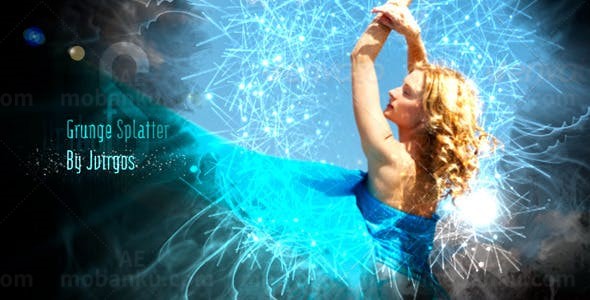 标志层叠尾随效果展示AE模板