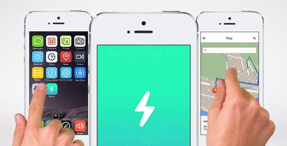 手机应用视频展示AE模板