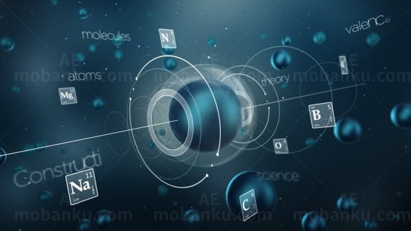 分子变化标志展示AE模板