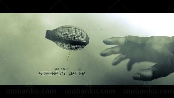 战争片标题开场动画AE模板