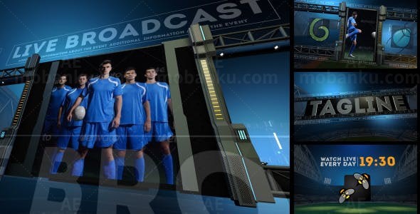 竞技运动栏目包装AE模板