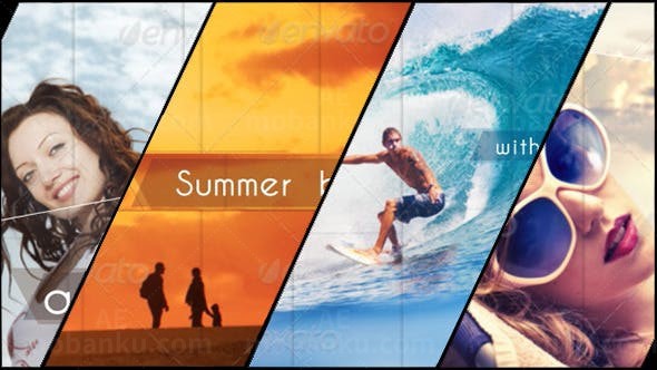 假日视频展示AE模板