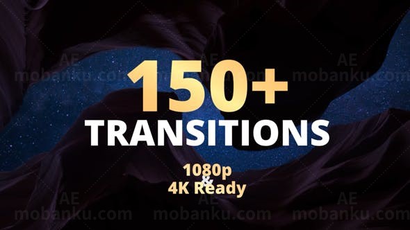 150多个转场效果包AE模板