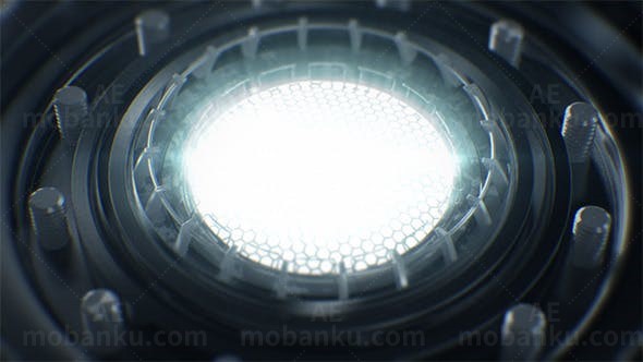 反应器镜面标志展示AE模板