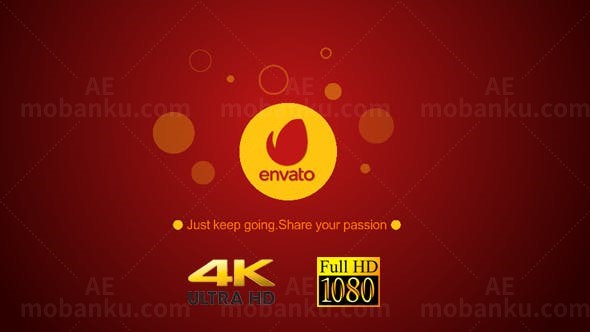 简洁倒计时标志展示AE模板