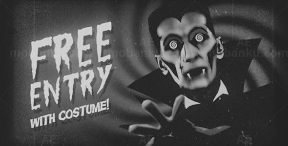 万圣节片头AE模板