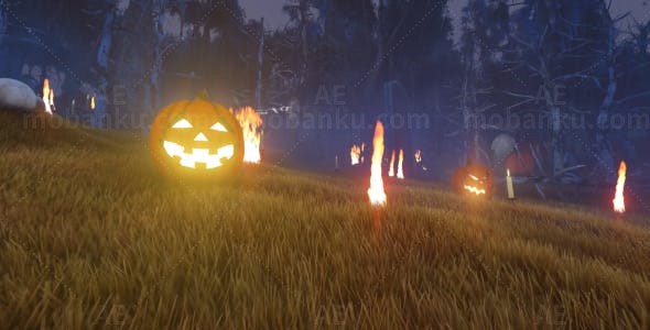 万圣节片头AE模板