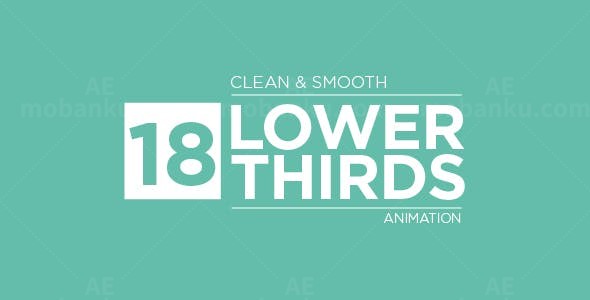 18组字幕动画AE模板