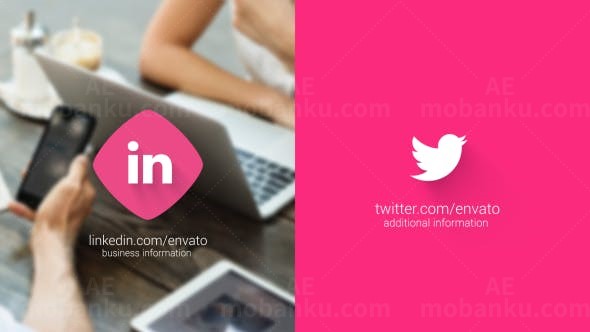 14个标志动画展示AE模板