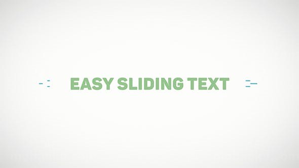 简易文字切换动画AE模板