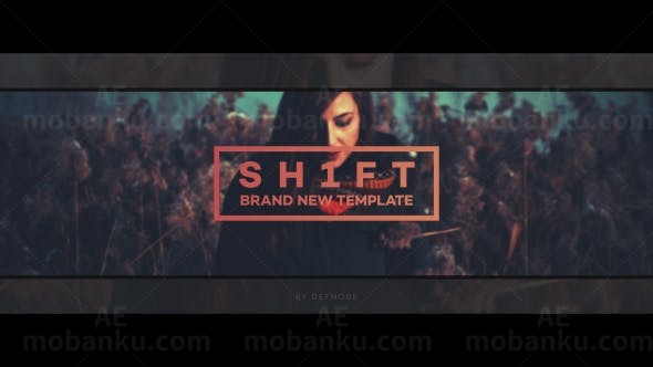 偏移图文片头AE模板