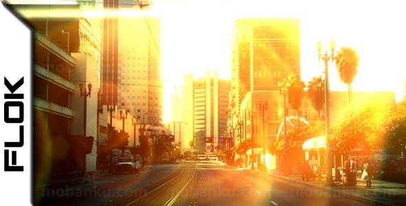 闪烁曝光效果场景转换AE模板