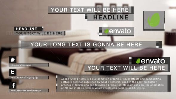 经典字幕AE模板