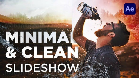 迷你简洁幻灯片AE模板