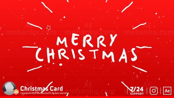 圣诞片头AE模板