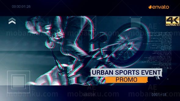 动感运动片头AE模板