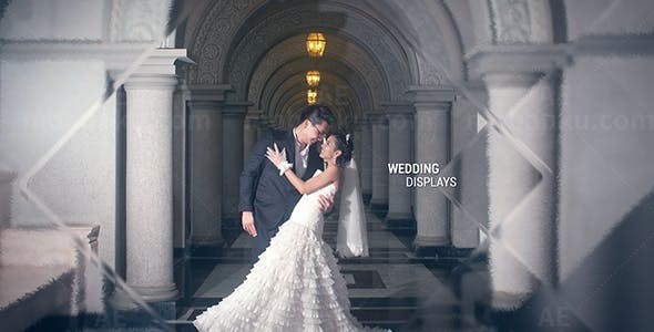 优雅玻璃质感幻灯片AE模板