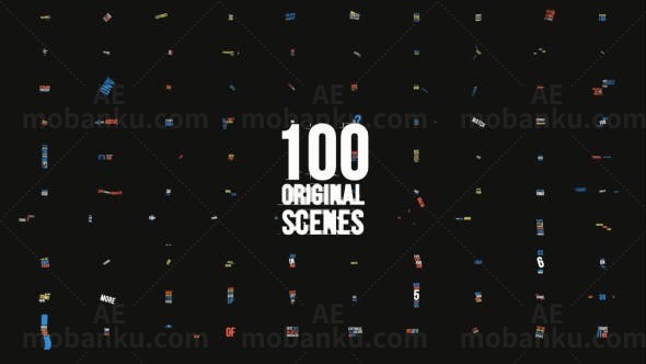 动感文字排版AE模板