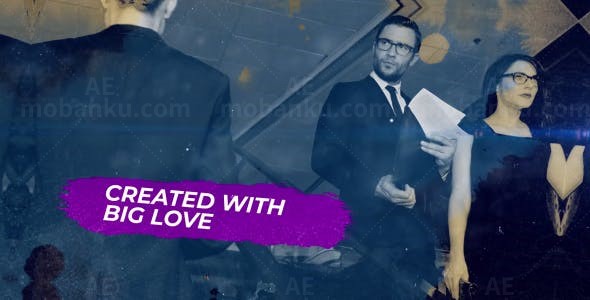 水墨定格效果AE模板