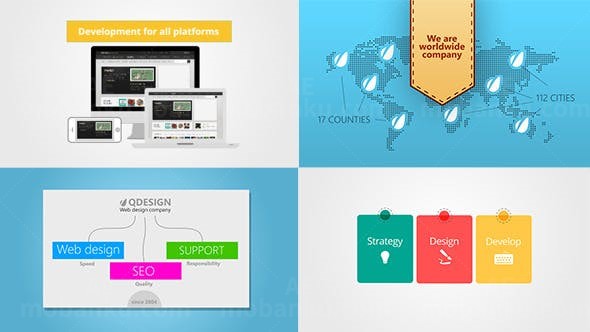 网站工作室展示AE模板