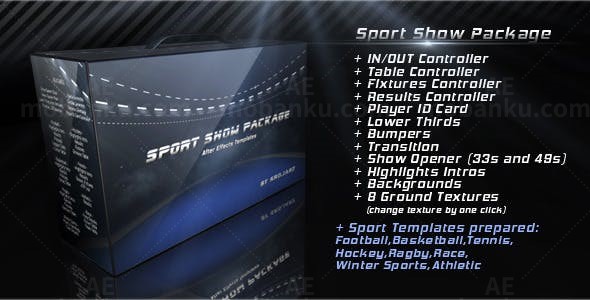 运动展示片头AE模板