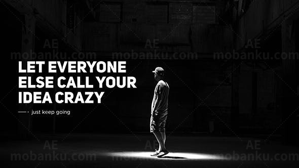 迷你艺术标题展示AE模板