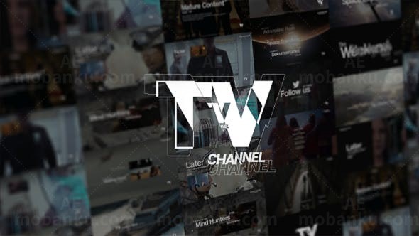 现代风格电视广播栏目AE模板