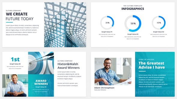 企业图文展示AE模板