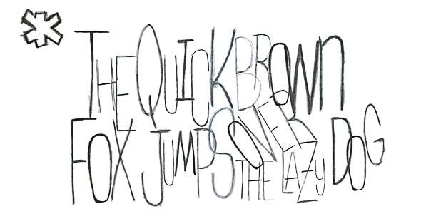 手写风格动画字母AE模板