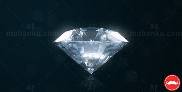 钻石标志展示AE模板